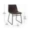Flash Furniture 18" Dark Gray LeatherSoft Dining Chairs, 2PK ET-ER18345-18-GY-BK-GG - alternate 9